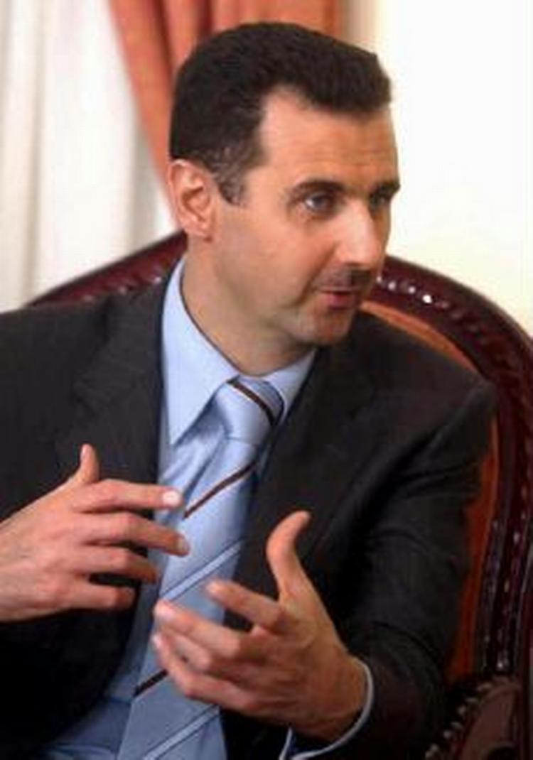 Ikke overraskende erklærer Syriens præsident Assad sit lands uskyld i attentatet der kostede den tidligere libanesiske premierminister Rafik al-Hariri livet.. - Arkivfoto: AP 
