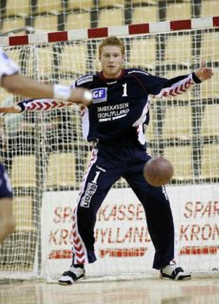 Målmand Lars Juul Mikkelsen var i særklasse, da Århus GF vandt over Gorenje Velenje i Champions League - Foto: Claus BonnerupA! 