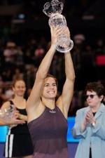 Amelie Mauresmo jubler efter sejren i Los Angeles. - Foto: AP 