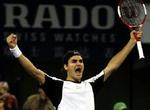 Federer jubler. - Foto: AP. 