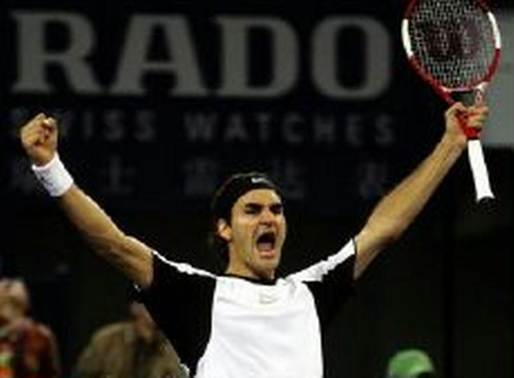 Federer jubler. - Foto: AP. 