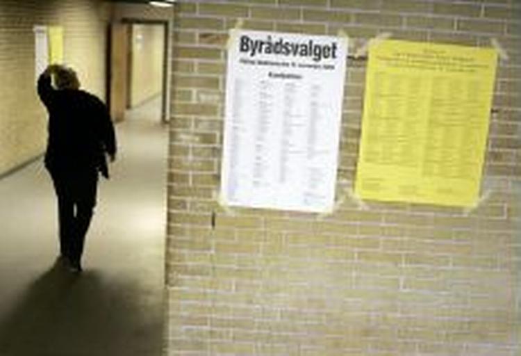 Afstemning på Søndergaardsskolen i Rosenhøj-kvarteret. - Foto: Rasmus Baaner 