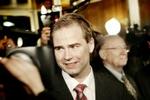 En storsmilende Nicolai Wammen mødte pressen, da sejren var hjemme. - Foto: Rasmus Baaner 
