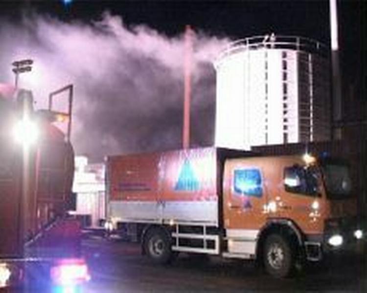 Billeder fra branden på Føvling Møbelfabrik ved Ribe. Foto: LocalEyes 