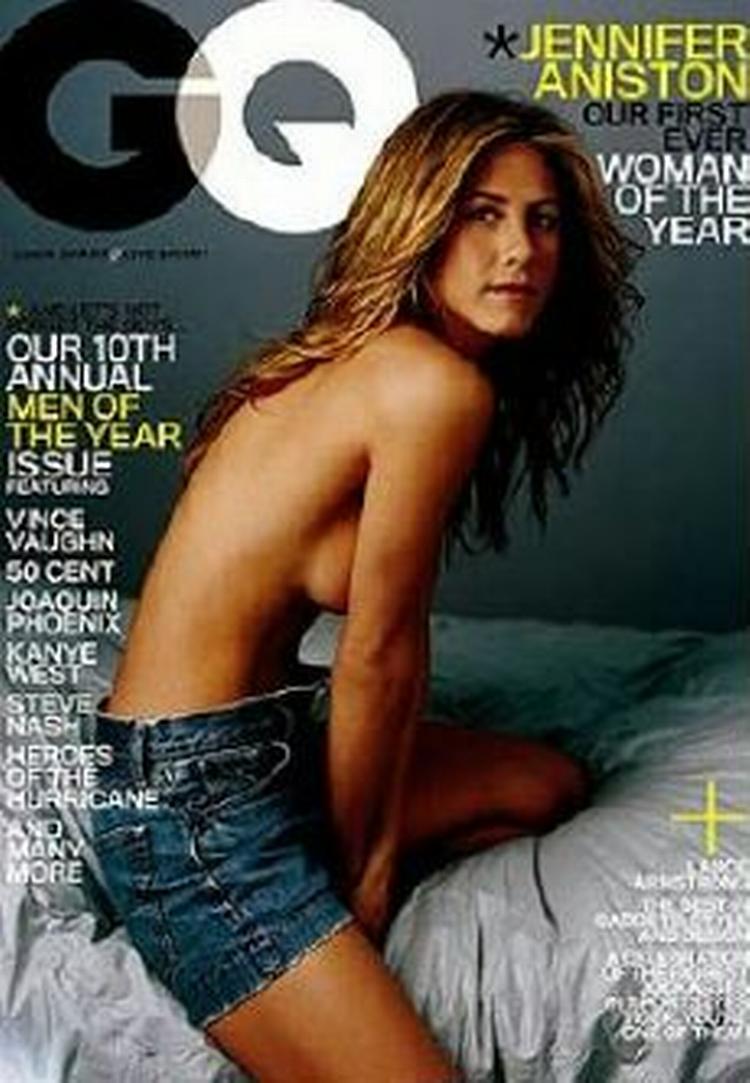 First ever - woman of the Year: Jennifer Aniston, som de fleste kender fra tv-serien 'Venner', er som den første kvinde kåret som en af årets mænd af GQ Magazine. Foto: GQ Magazine 