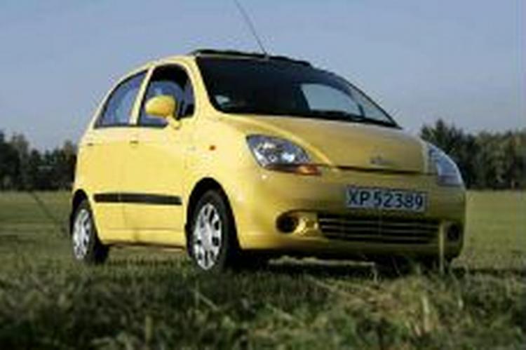Den koreanske billigbil Chevrolet Matiz er lisfarlig, hvis den rammes med 50 km/t fra siden - Foto: Rasmus Baaner 