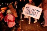 Omkring 150 personer deltog i demonstrationen i Greve. - Foto: Mads Nissen 
