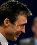 Anders Fogh Rasmussen holder tale på landsmødet i Odense. - Foto: Lars Skaaning 