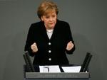 »I kampen mod international terrorisme må vi ikke give efter«, siger kansler Merkel. - Foto: AP 