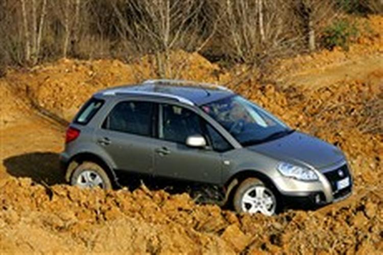 Klar til mudder: Fiat Sedici. Foto: Fiat 