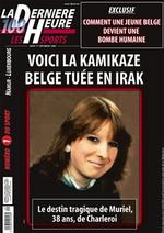 Muriel Degauque på forsiden af den belgiske avis La Derniére Heure. 