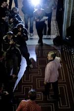 Københavns nye overborgmester Ritt Bjerregaard (S) indgik en hurtig fredsaftale og sluttede sin tiltrædelsestale med ordene: »Spillet er ikke slut. Det er først nu, det begynder«.   Foto: Peter Hove Olesen 