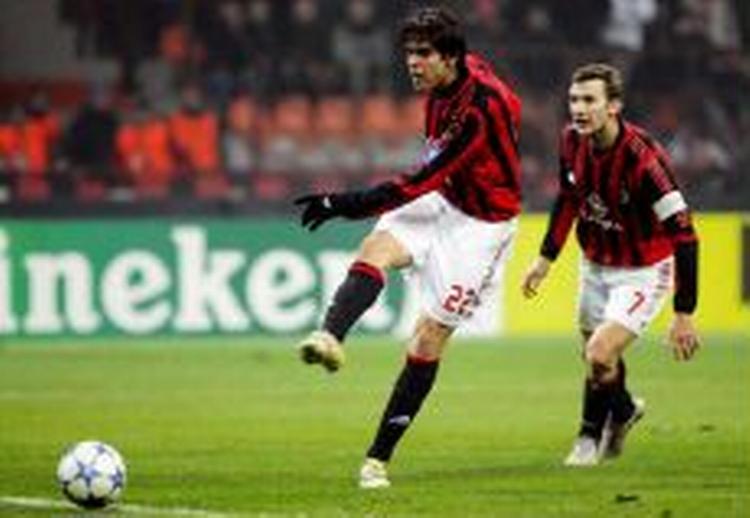 Kaka spillede en stor kamp for Milan. - Foto: AP 