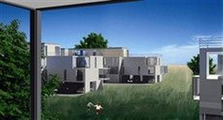 Mindre kan ikke gøre det, når arkitekterne beskriver det nye projekt med 90 boliger på Farum Kasernes område.   Animation: C.F. Møller 