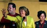 Michelle Bachelet fra den socialistiske koalition, der sidder i regering i Chile, ser ud til at vinde præsidentvalget. - Foto: AP 