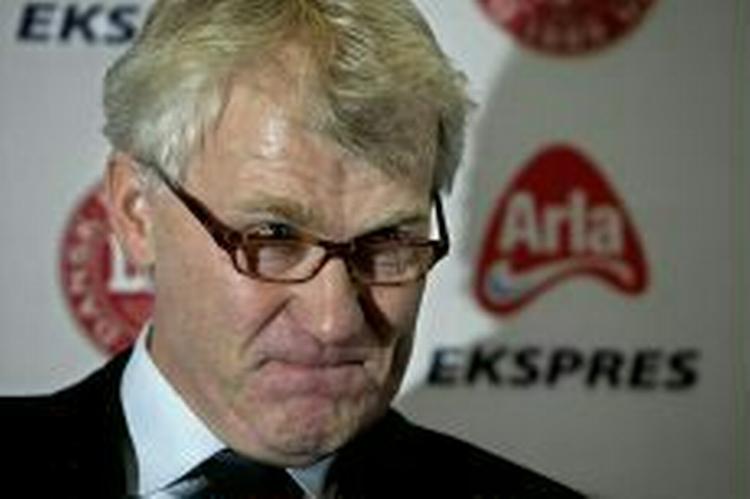 Morten Olsen vil ikke ud med navnet på sin kommende assistenttræner. - Foto: Thomas Wilmann 