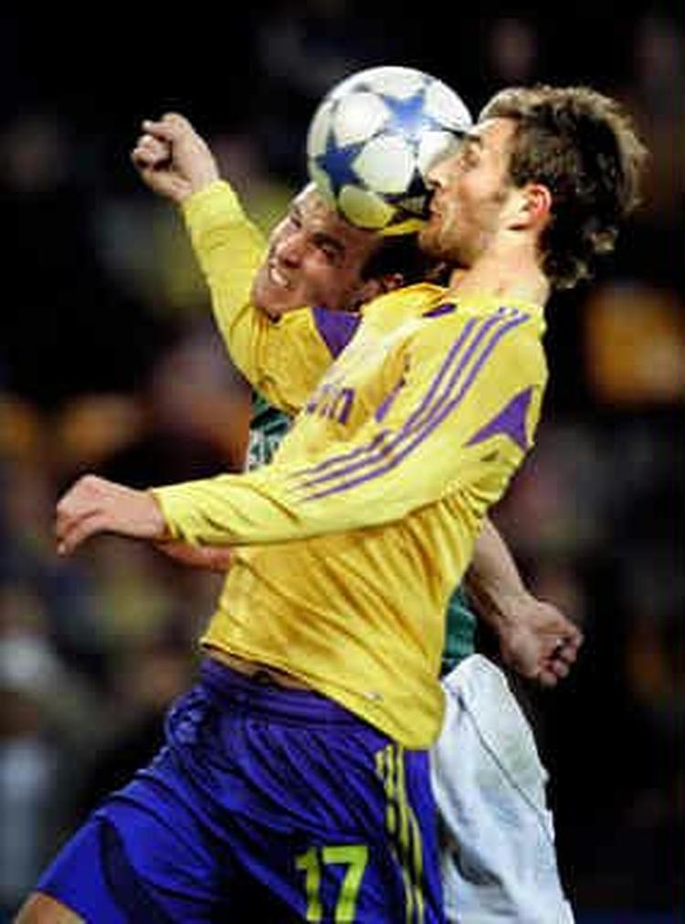 Det bliver Brøndbys Morten Skoubo, der skal score det mål, som kan sikre en nødvendig sejr mod Palermo torsdag i UEFA Cuppen. Men italienerne har indgydt respekt hos Brøndby. - Arkivfoto: Finn Frandsen 