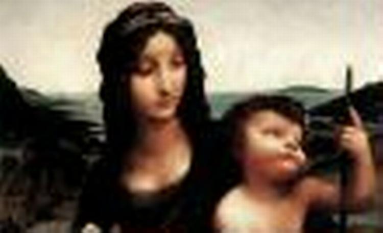 Da Vincis  Madonna of the Yarnwinder  blev stjålet i 2003. Maleriet vurderes til at være mere 410 millioner kroner værd og indtager 9. pladsen på FBI´s liste over stjålet kunst. - Foto: AP 