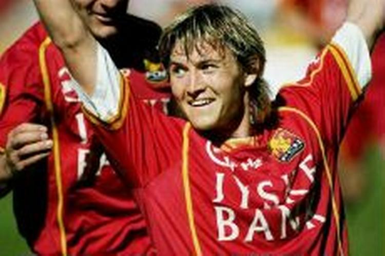 Superligaens topscorer, Mads Junker, og holdkammeraten i FC Nordsjælland, Anders Due, er udtaget til ligalandsholdet. - Foto: Camilla Stephan 