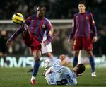 Samuel Eto'o scorede begge mål, da Barcelona slog oprykkerne fra Celta. - Foto: AP 