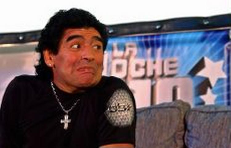 Den legendariske fodboldspiller, Diego maradona, blev anholdt for uroligheder - Foto: AP 