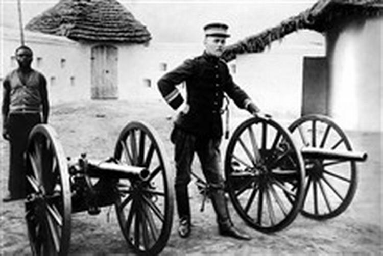 Den danske løjtnant Frederik Valdemar Olsen gjorde kometkarriere i den belgiske kong Leopolds Congo-hær. - Foto fra filmen/Final Cut Productions 