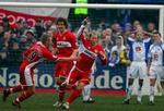 Middlesbroughs Gaizka Mendieta fejrer sin scoring. - Foto: AP 