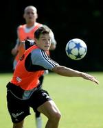 Brøndsbys Daniel Agger er på vej væk, siger træner Michael Laudrup. - Arkivfoto: Lars Poulsen 