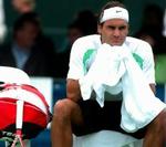 En skuffet Federer efter kampen. - Foto: AP 