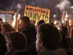 Gymnasieelever demonstrerer foran Christiansborg mod regeringens integrationspolitik - Foto: Localeyes 