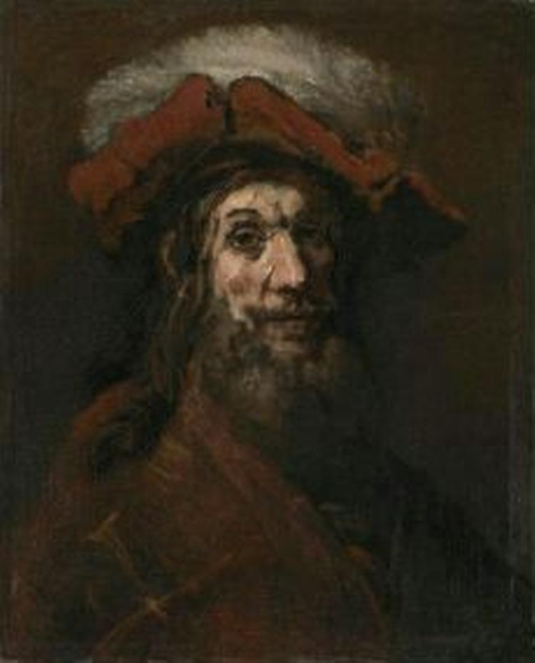 'Korsridderen' kan ses på udstillingen 'Rembrandt? Mesteren og hans værksted'. - Foto: Statens Museum for Kunst 