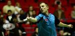 Peter Gade i aktion i Birmingham. - Foto: AP 