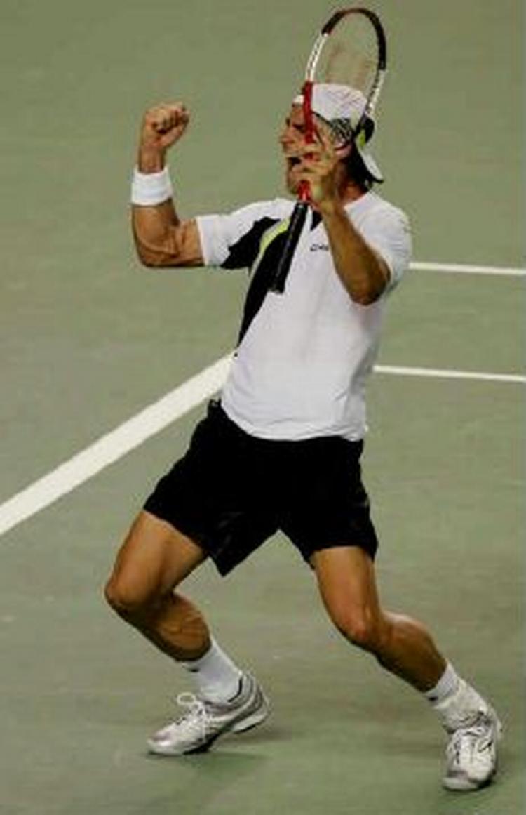 Nicolas Kiefer besejrede Juan Carlos Ferrero i fire sæt. - Foto: AP 