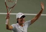 Justine Henin-Hardenne havde ingen problemer mod sin spanske modstander. - Foto: AP 