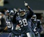 Seattle Seahawks-spillere fejrer sejren. - Foto: AP 