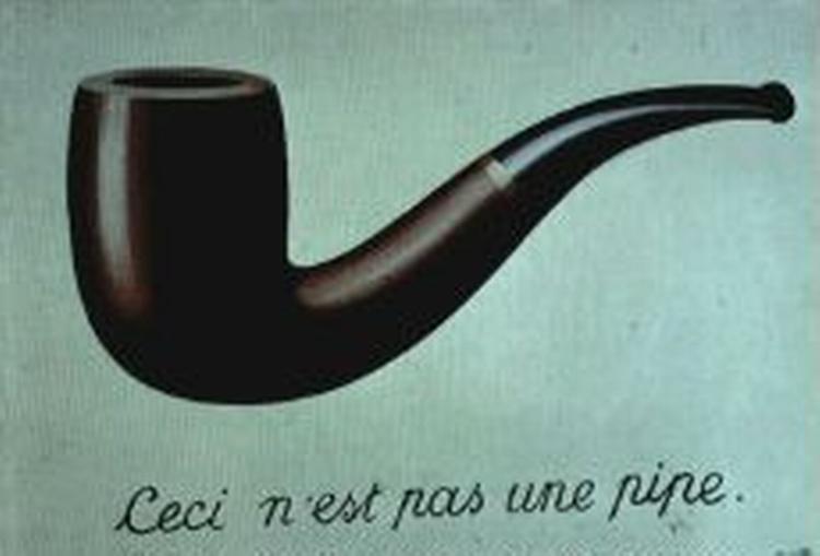 Dette er ikke en kanon - eller er det? Foto: Reprod. af 'Ceci n'est pas une pipe' af René Magritte 