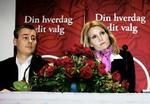 Henrik Sass Larsen og Helle Thorning-Schmidt præsenterer skatteoplægget. - Foto: Thomas Borberg 