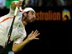 Marcos Baghdatis kom godt i gang mod Federer i Melbourne. - Foto: AP 