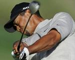 Tiger Woods kunne ikke slå sig forbi Anders og Søren Hansen. - Foto: AP 