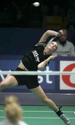 Tine Rasmussen vandt en overbevisende finalesejr på 11-0, 11-4 over Anne Marie Pedersen - Foto: Lars Skaaning 