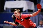 Den danske bordtennisstjerne Michael Maze tabte dagens kamp mod ex-verdensmesteren Werner Schlager - Foto: Martin Bubandt Jensen 