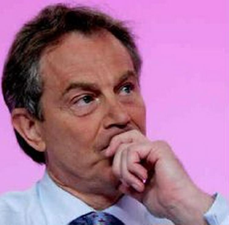 Tony Blair udtrykker solidaritet og støtte med Danmark i sagen om Muhammed-tegningerne. - Arkivfoto: AP 