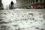 Dagens snevejr har lammet det meste af trafikken i København og store dele af Sjælland. - Foto: Jens Dresling 
