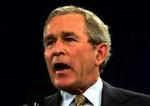 Den amerikanske præsident Bush vil øge udgifterne til bekæmpelse af terror på bekostning af udgifter til sundhed - Foto: AP 