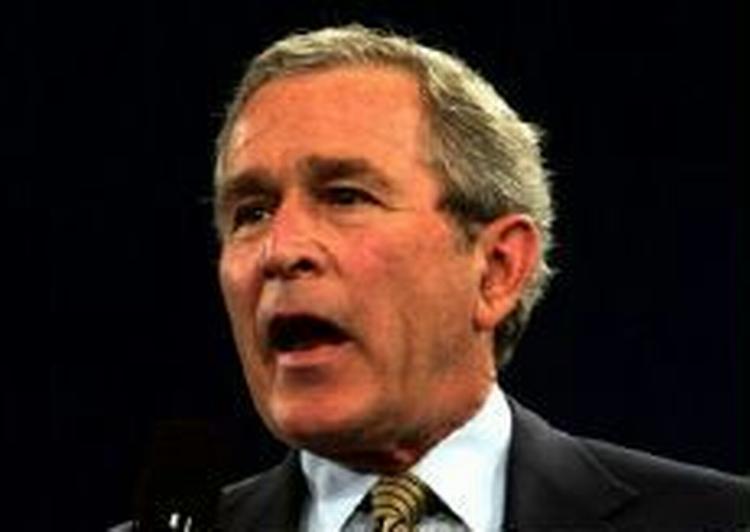 Den amerikanske præsident Bush vil øge udgifterne til bekæmpelse af terror på bekostning af udgifter til sundhed - Foto: AP 