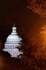 Capitol Hill blev i nat evakueret af frygt for nervegas-angreb - Foto: AP 