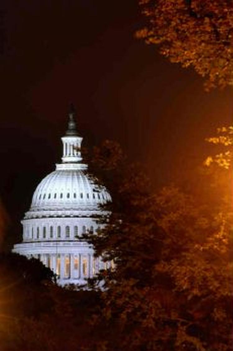 Capitol Hill blev i nat evakueret af frygt for nervegas-angreb - Foto: AP 