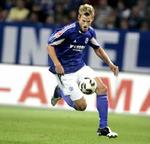 Søren Larsen spillede en flot kamp og scorede to gange i dag for Schalke, som vandt 7-4 over Leverkusen. - Arkivfoto: Thomas Wilmann 