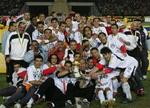 Egyptens spillere fejren sejren i African Nations Cup. - Arkivfoto: AP. 
