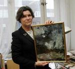 Det kostbare Strindberg-maleri 'Svartsjukans natt' er blevet stjålet fra Strindbergmuseet i Stockholm - Foto: AP 